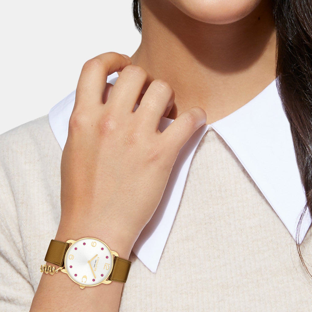 Elliot Women Quartz Silver White Dial Analog Stainless Steel Watch 14504449