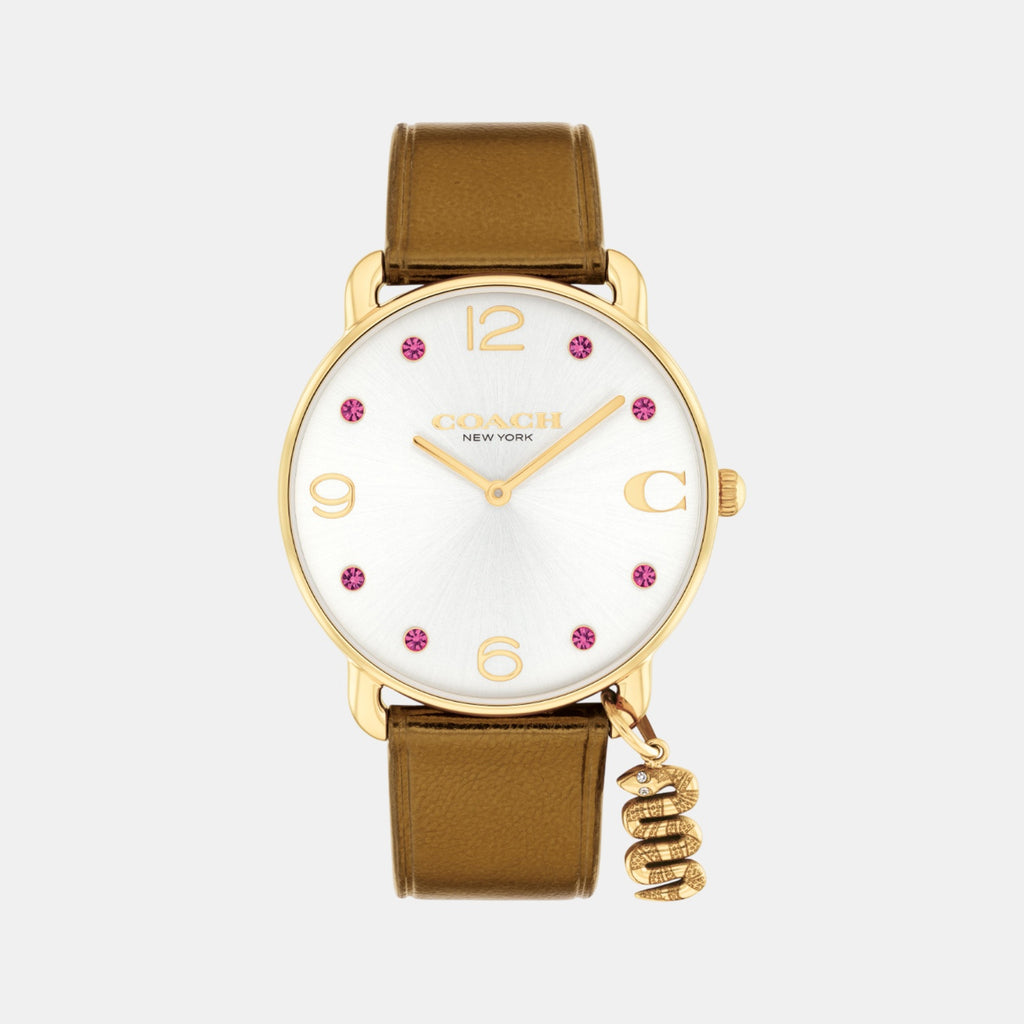 Elliot Women Quartz Silver White Dial Analog Stainless Steel Watch 14504449