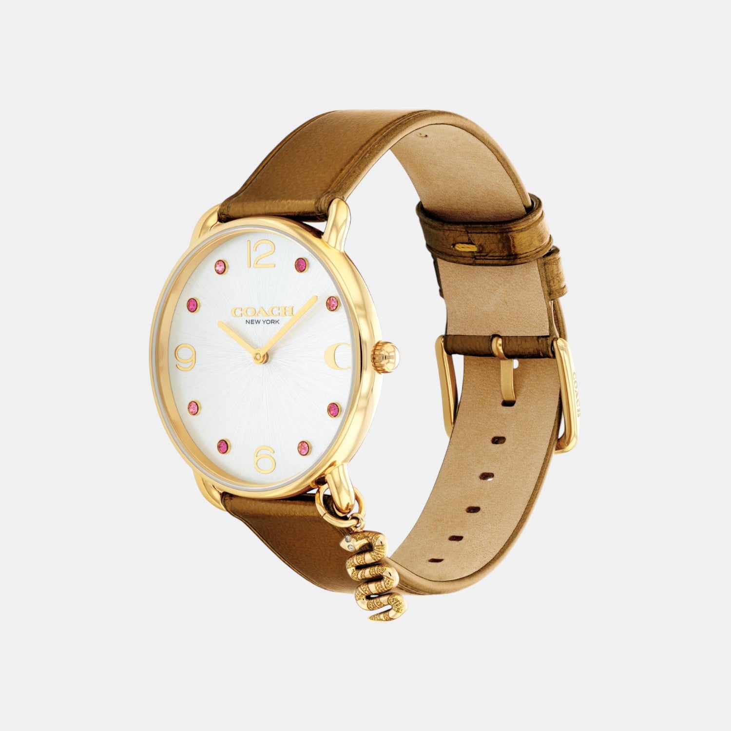 Elliot Women Quartz Silver White Dial Analog Stainless Steel Watch 14504449