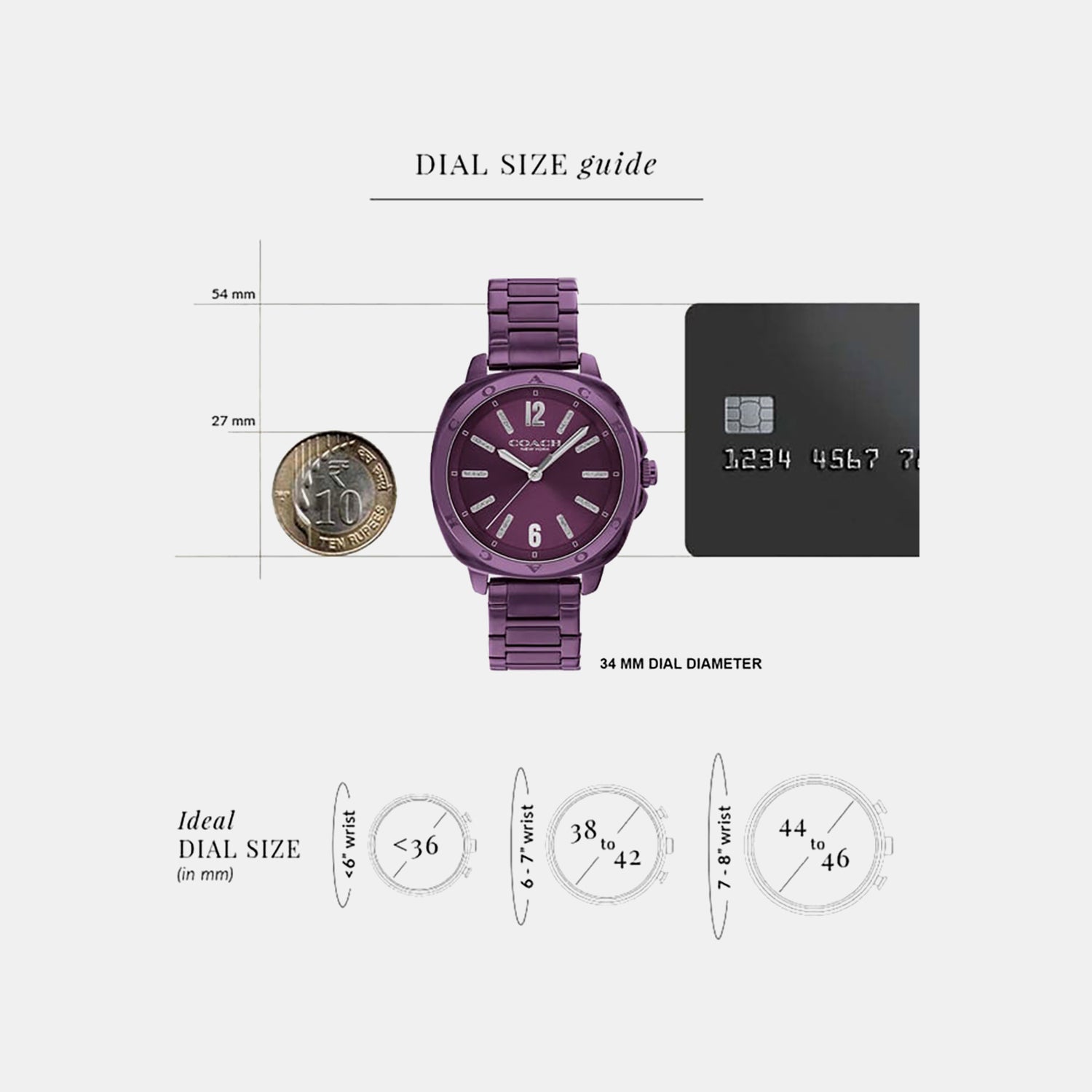 Kitt Women Quartz Purple Dial Analog Stainless Steel Watch 14504466