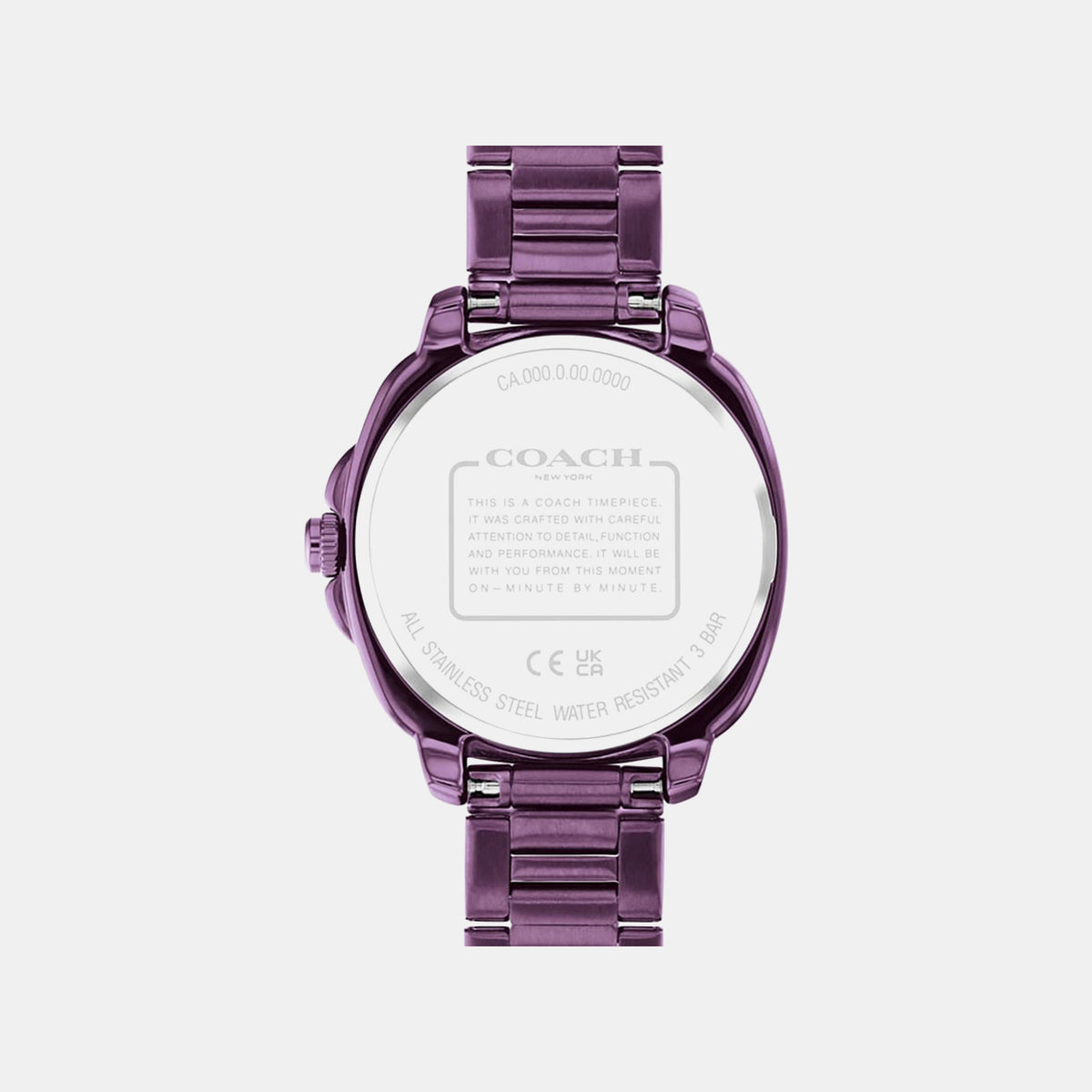 Kitt Women Quartz Purple Dial Analog Stainless Steel Watch 14504466