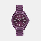 Kitt Women Quartz Purple Dial Analog Stainless Steel Watch 14504466