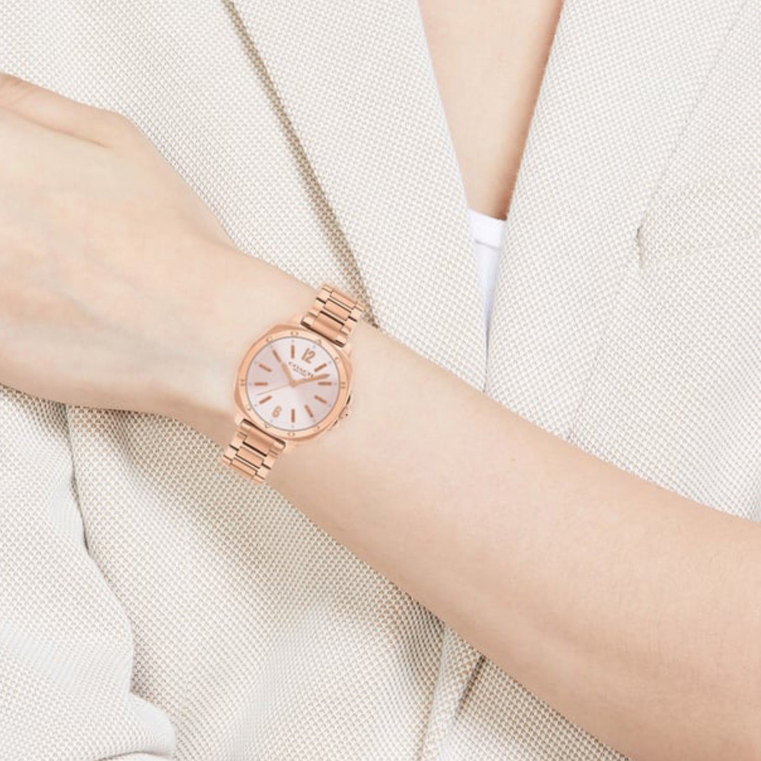 Kitt Women Quartz Pink Dial Analog Ceramic Watch 14504467