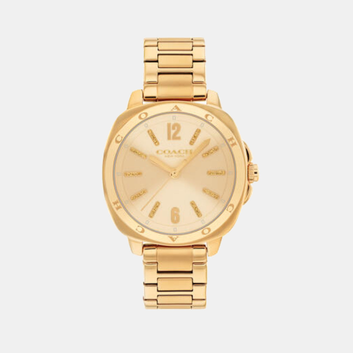 Kitt Women Quartz Champagne Dial Analog Stainless Steel Watch 14504468