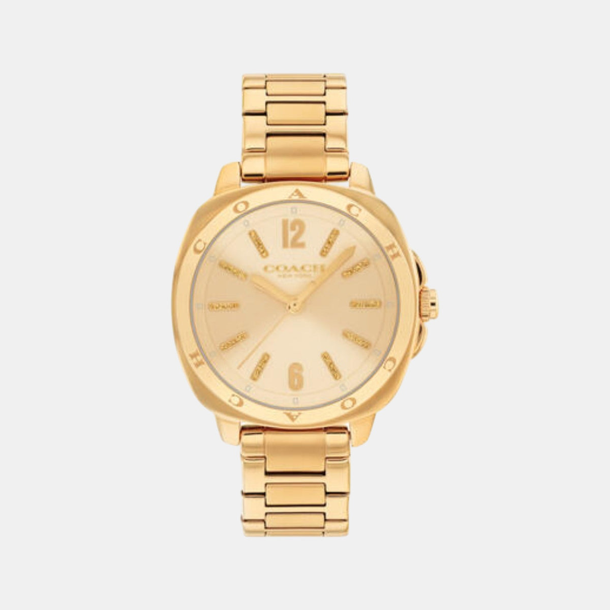 Kitt Women Quartz Champagne Dial Analog Stainless Steel Watch 14504468