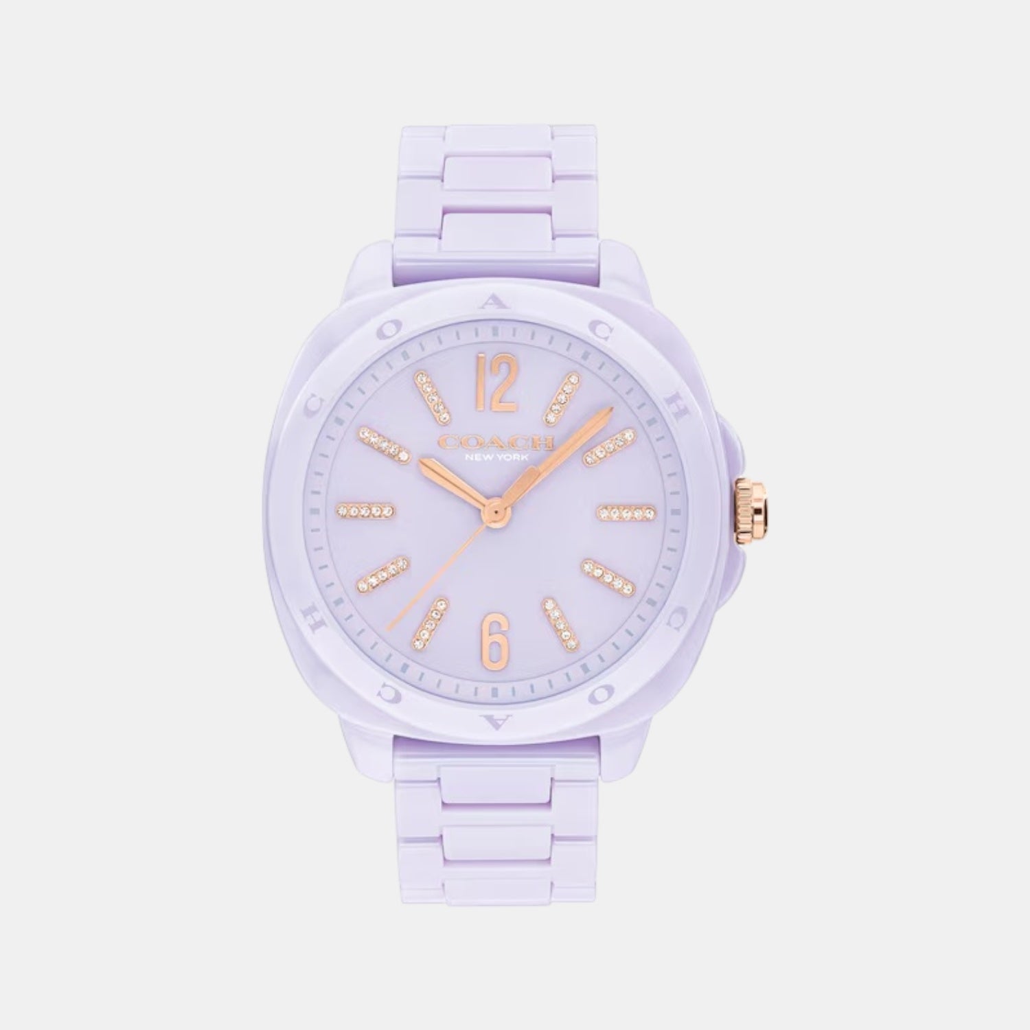 Kitt Women Quartz Lavender Dial Analog Ceramic Watch 14504481