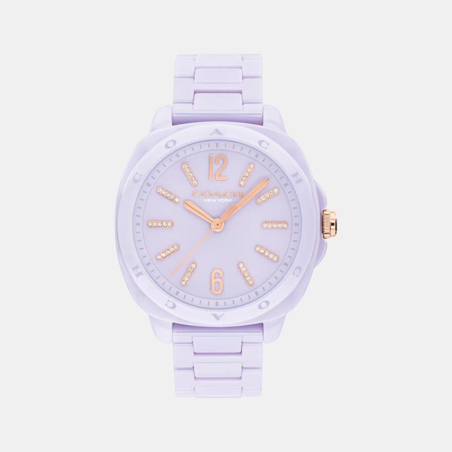 Kitt Women Quartz Lavender Dial Analog Ceramic Watch 14504481