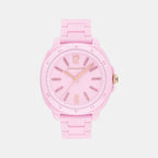 Kitt Women Quartz Pink Dial Analog Ceramic Watch 14504482