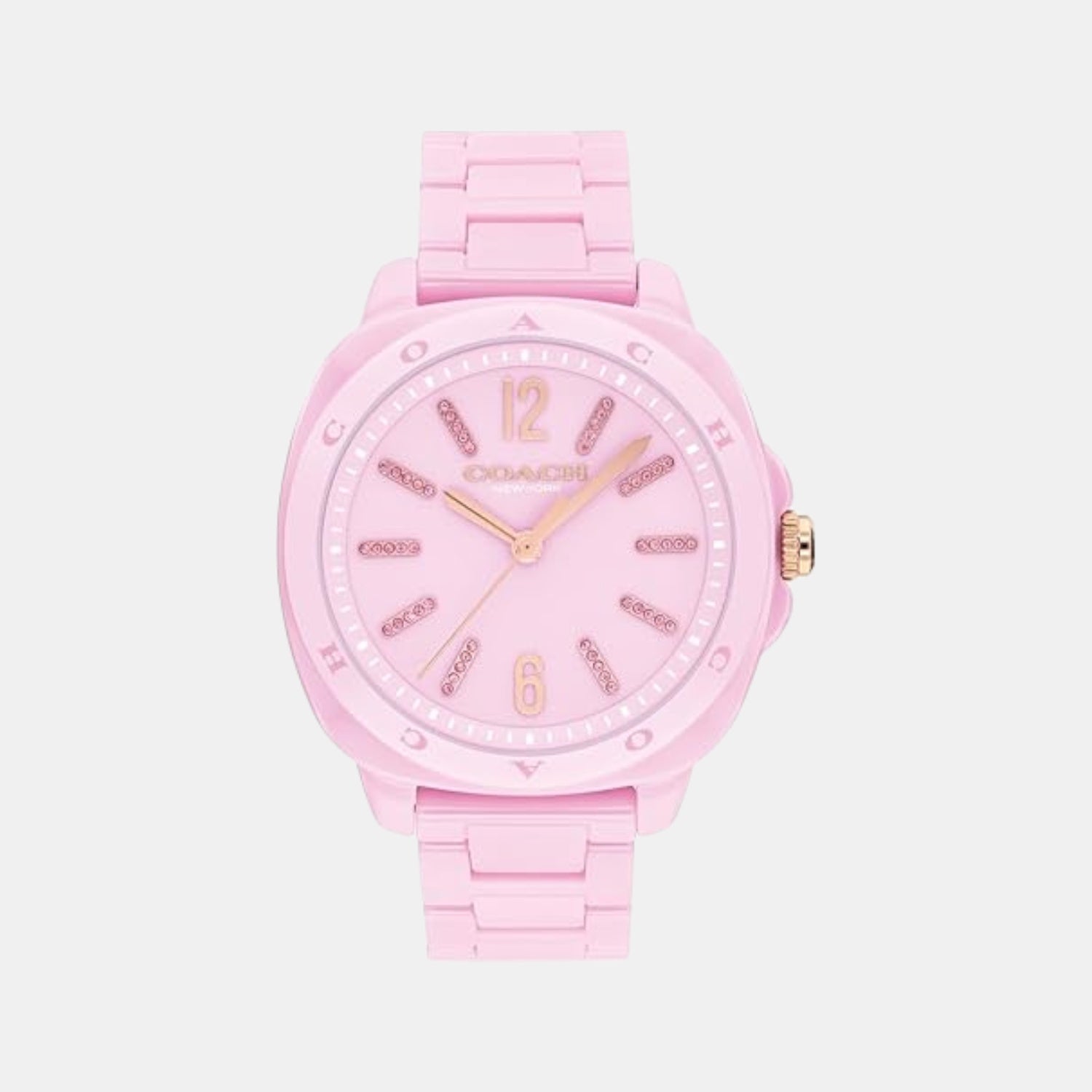 Kitt Women Quartz Pink Dial Analog Ceramic Watch 14504482