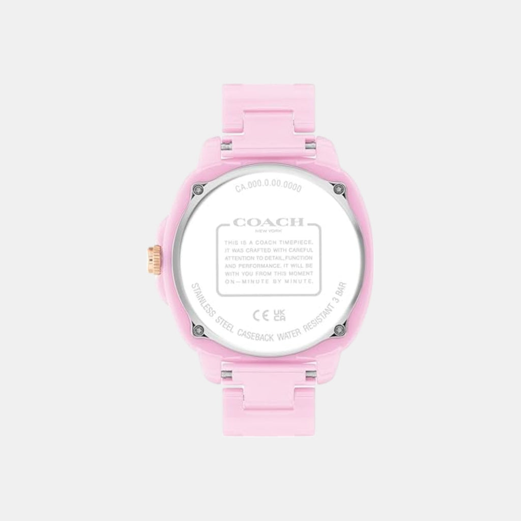 Kitt Women Quartz Pink Dial Analog Ceramic Watch 14504482