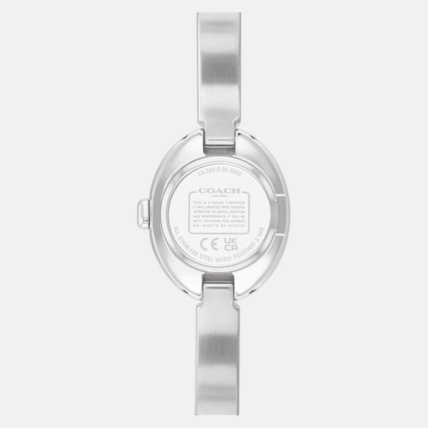 Sammy Women Quartz White Dial Analog Stainless Steel Watch 14504483