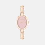 Sammy Women Quartz Pink Dial Analog Stainless Steel Watch 14504486