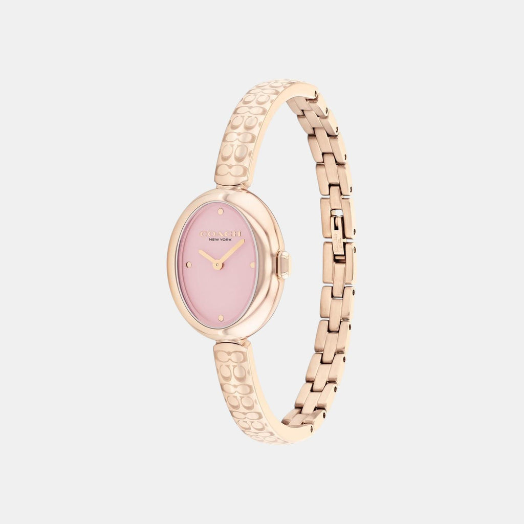 Sammy Women Quartz Pink Dial Analog Stainless Steel Watch 14504486