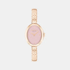 Sammy Women Quartz Pink Dial Analog Stainless Steel Watch 14504486