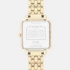 Cass Women Quartz Champagne Dial Analog Stainless Steel Watch 14504495