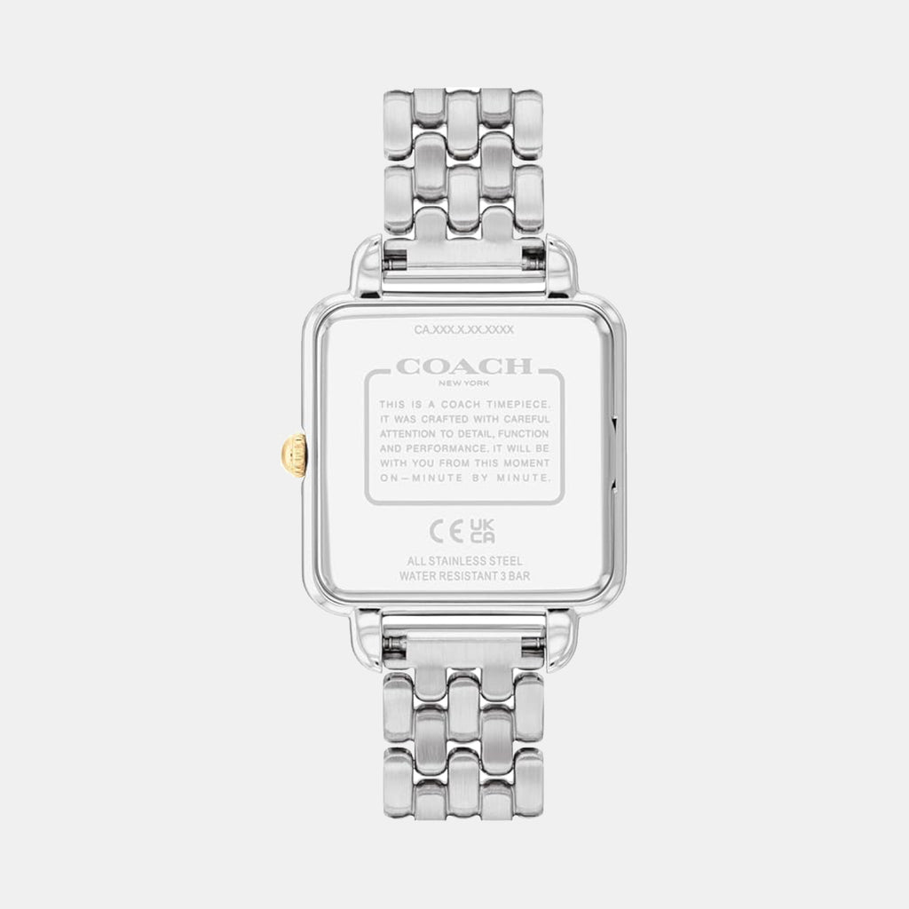 Cass Women Quartz Black Dial Analog Stainless Steel Watch 14504496