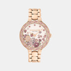 Chelsea Women Quartz Pink Dial Analog Stainless Steel Watch 14504498