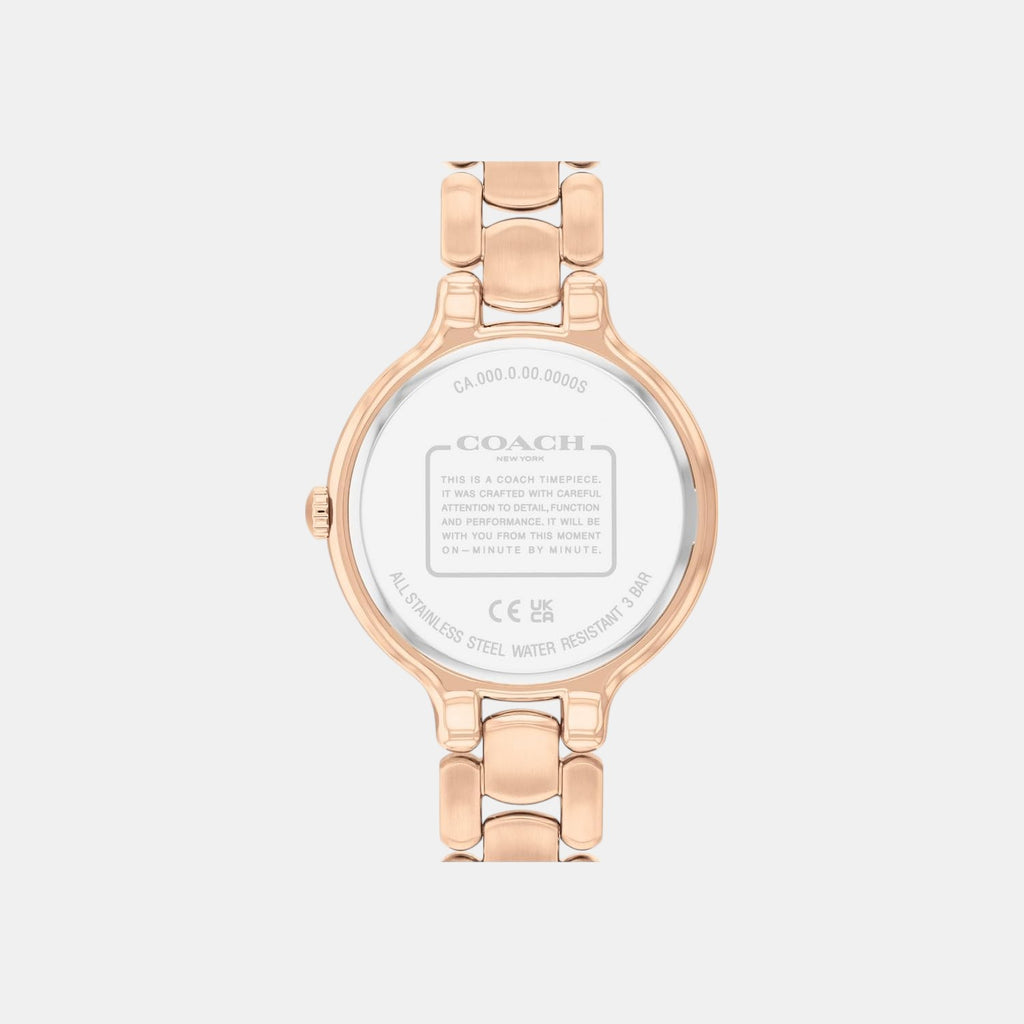 Chelsea Women Quartz Pink Dial Analog Stainless Steel Watch 14504498