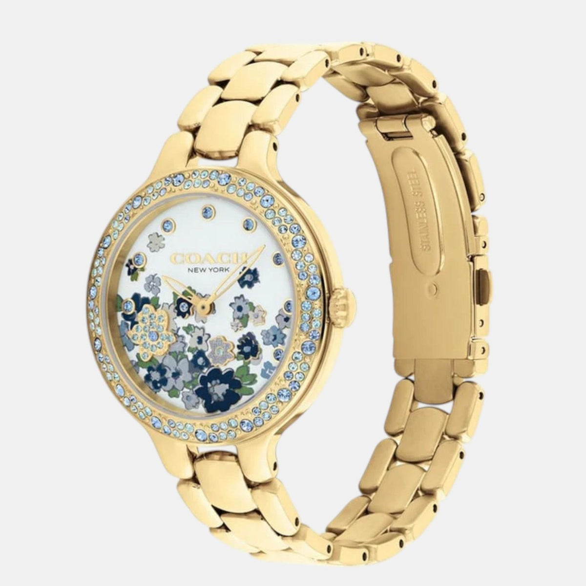 Chelsea Women Quartz Blue Dial Analog Stainless Steel Watch 14504500
