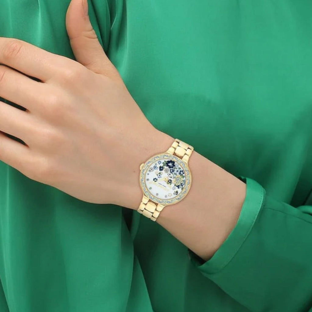 Chelsea Women Quartz Blue Dial Analog Stainless Steel Watch 14504500