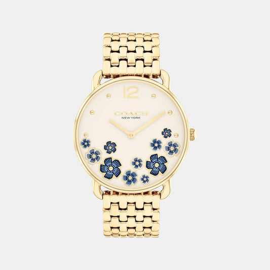 Elliot Women Quartz Chalk Dial Analog Stainless Steel Watch 14504517