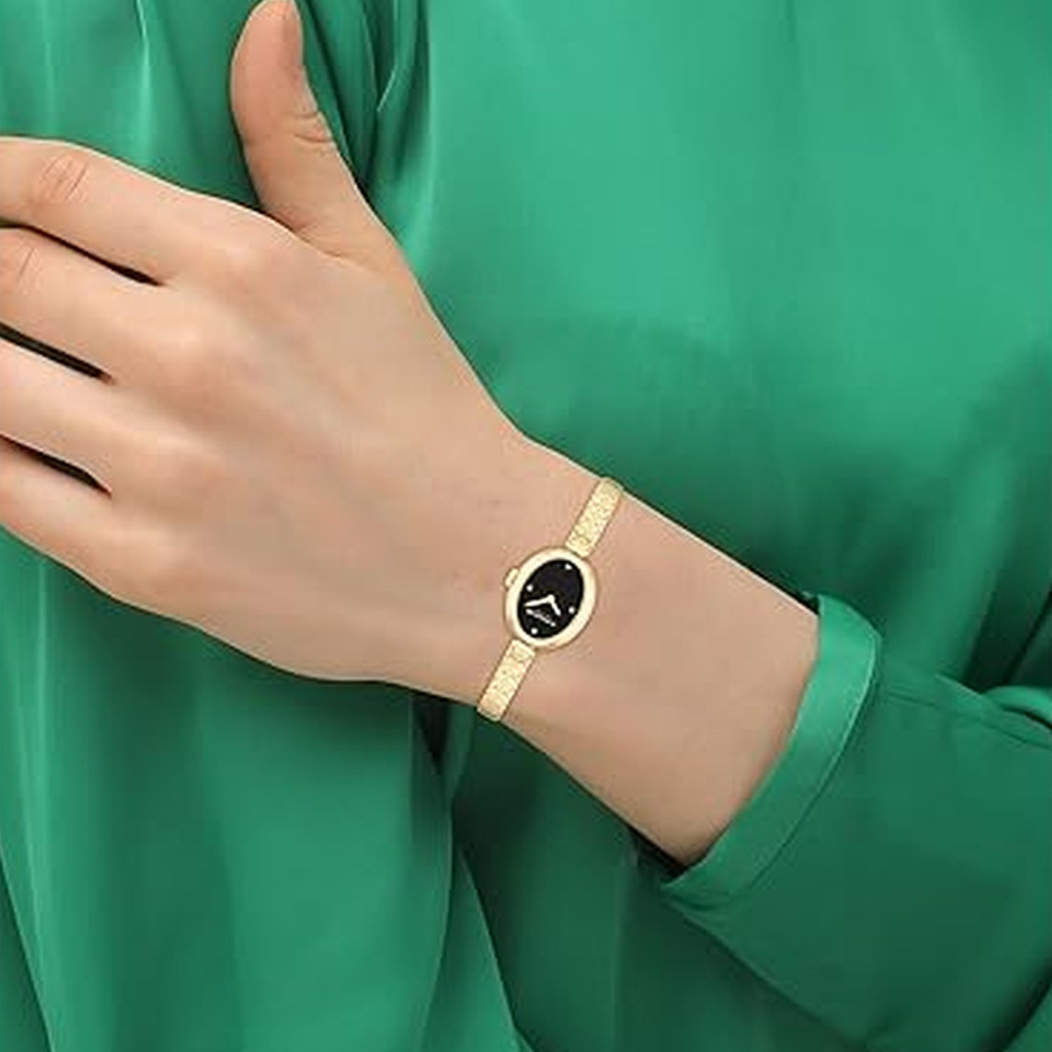 Sammy Women Quartz Black Dial Analog Stainless Steel Watch 14504521