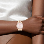 Brooks Women Automatic Light Pink Dial Analog Stainless Steel Watch 14504523