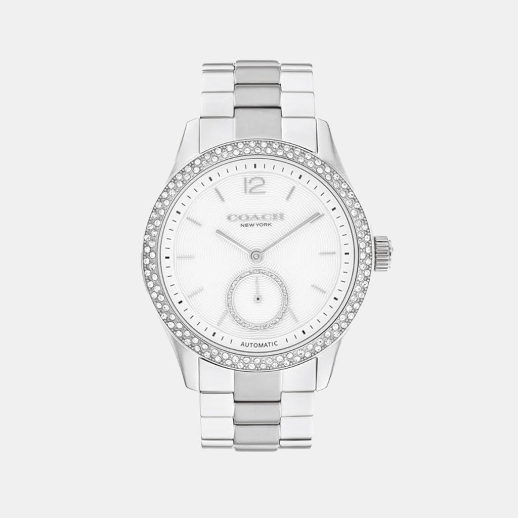 Brooks Women Automatic Silver Dial Analog Stainless Steel Watch 14504526