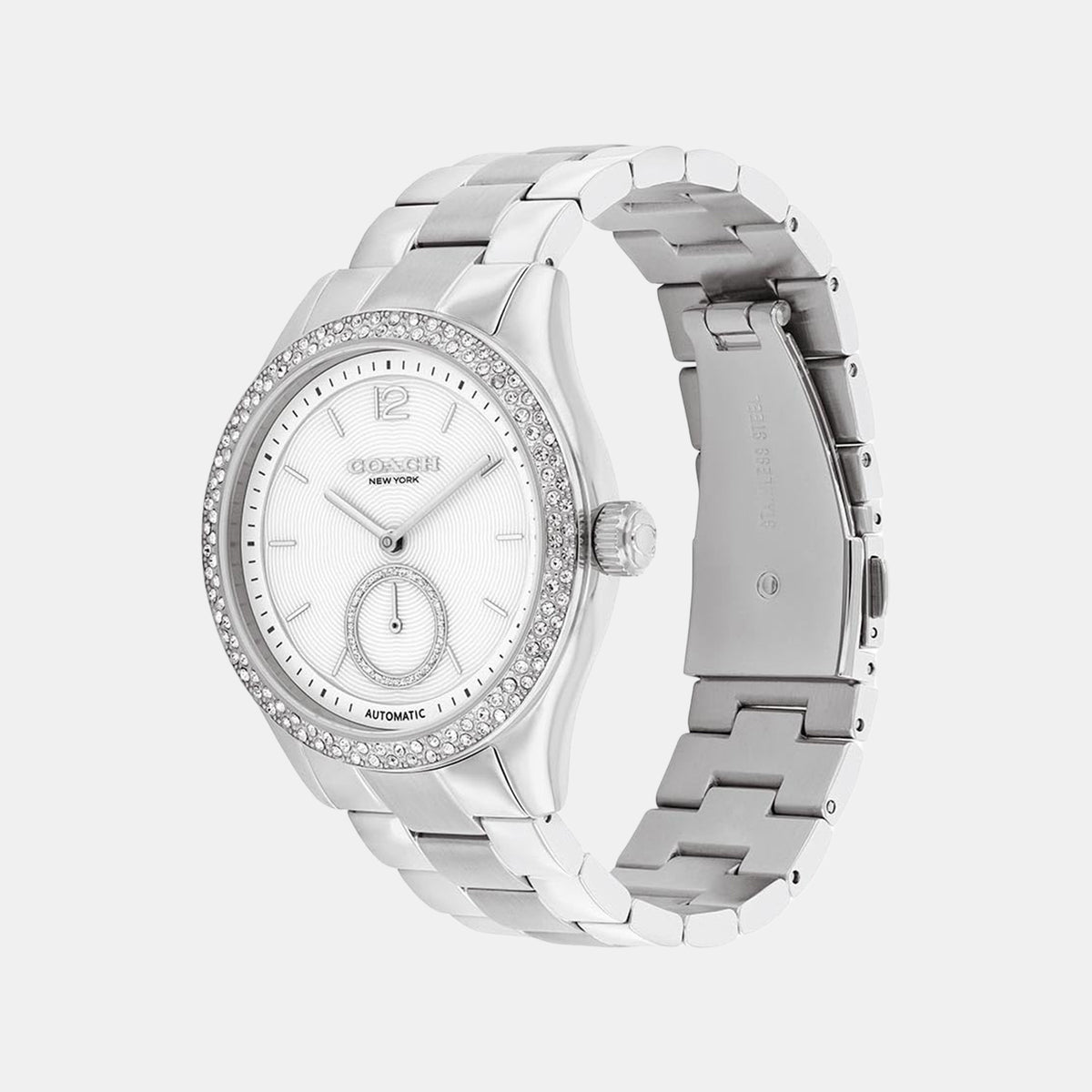 Brooks Women Automatic Silver Dial Analog Stainless Steel Watch 14504526