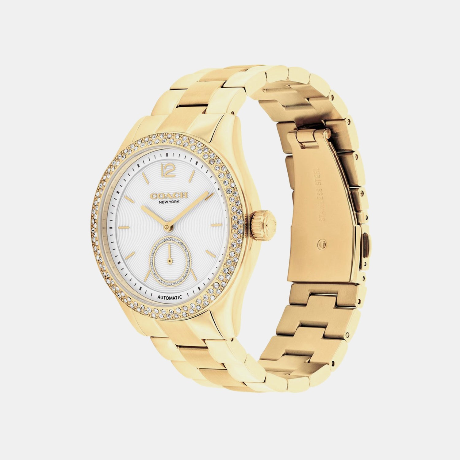 Brooks Women Automatic White Dial Analog Stainless Steel Watch 14504527