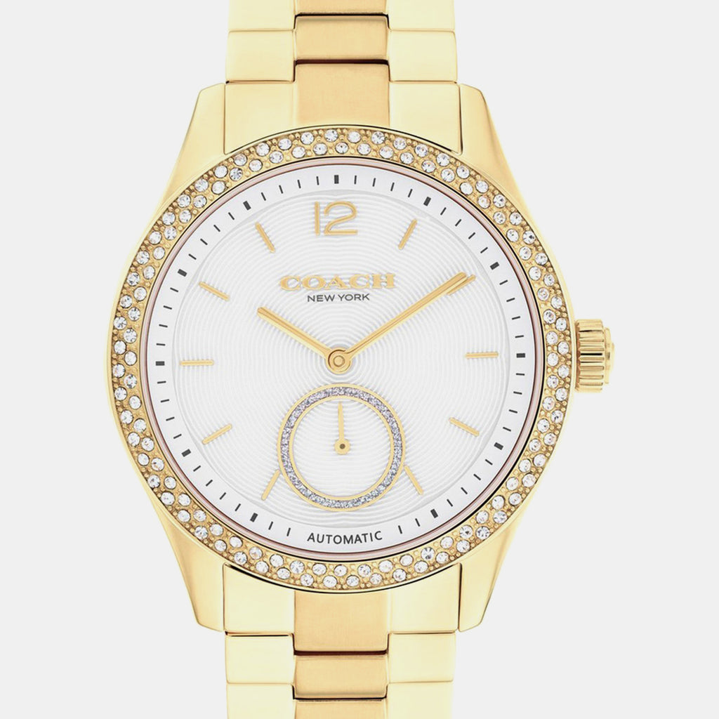 Brooks Women Automatic White Dial Analog Stainless Steel Watch 14504527