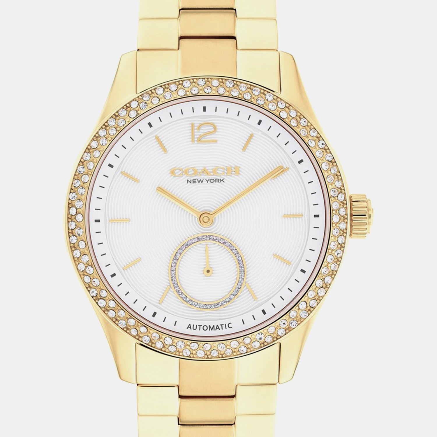 Brooks Women Automatic White Dial Analog Stainless Steel Watch 14504527