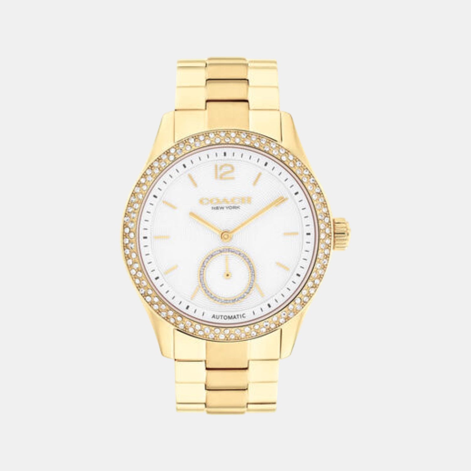 Brooks Women Automatic White Dial Analog Stainless Steel Watch 14504527