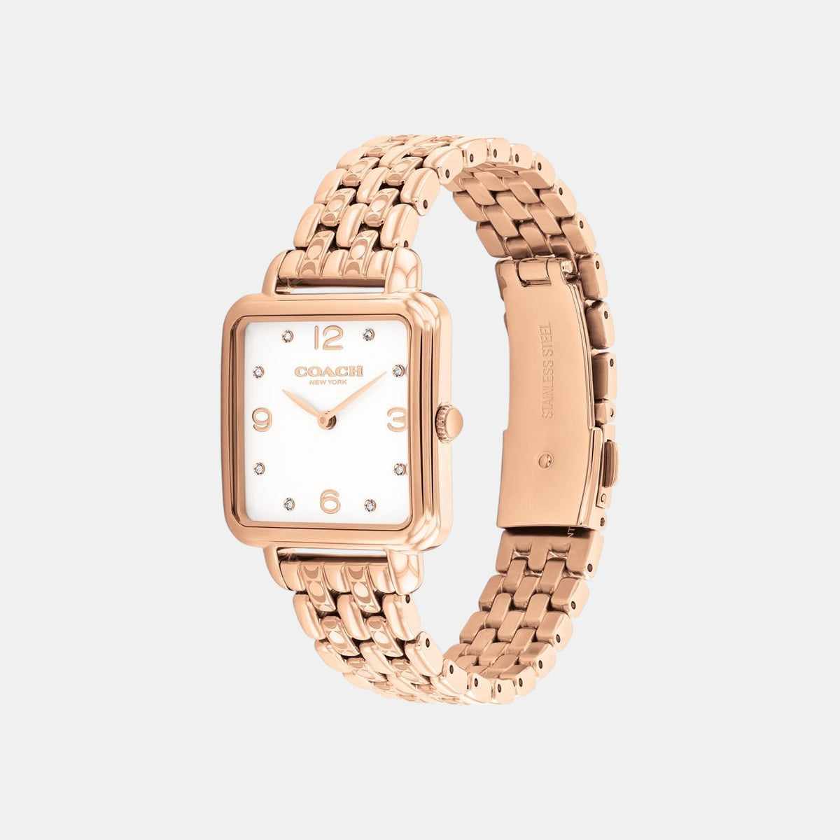 Cass Women Quartz White Dial Analog Stainless Steel Watch 14504532