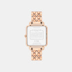 Cass Women Quartz White Dial Analog Stainless Steel Watch 14504532