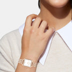 Cass Women Quartz White Dial Analog Stainless Steel Watch 14504532