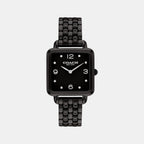 Cass Women Quartz Black Dial Analog Stainless Steel Watch 14504533