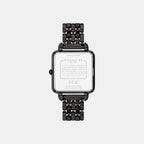 Cass Women Quartz Black Dial Analog Stainless Steel Watch 14504533