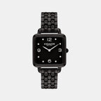 Cass Women Quartz Black Dial Analog Stainless Steel Watch 14504533