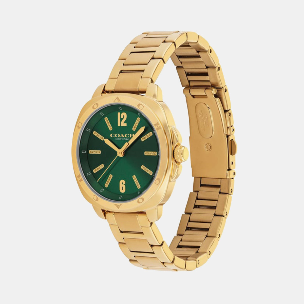 Kitt Women Quartz Green Dial Analog Stainless Steel Watch 14504535