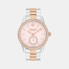 Brooks Women Automatic Pink Dial Analog Stainless Steel Watch 14504536