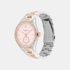 Brooks Women Automatic Pink Dial Analog Stainless Steel Watch 14504536