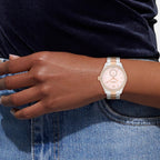 Brooks Women Automatic Pink Dial Analog Stainless Steel Watch 14504536