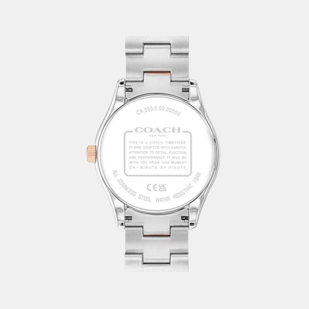 Brooks Women Quartz Silver Dial Analog Stainless Steel Watch 14504537