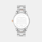Brooks Women Quartz Silver Dial Analog Stainless Steel Watch 14504537
