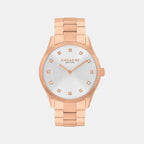 Brooks Women Quartz Silver & White Dial Analog Stainless Steel Watch 14504538