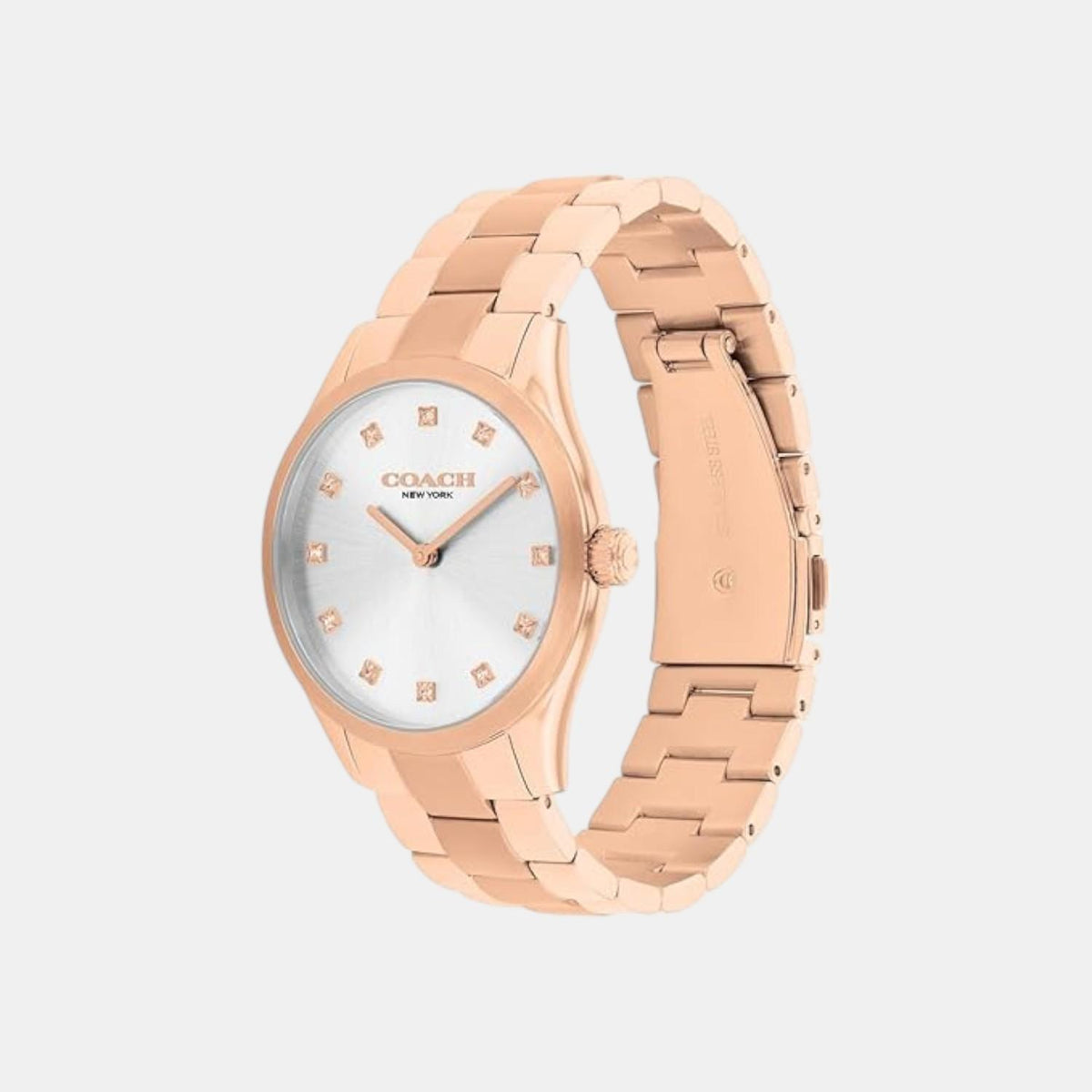 Brooks Women Quartz Silver Dial Analog Stainless Steel Watch 14504538