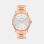 Brooks Women Quartz Silver & White Dial Analog Stainless Steel Watch 14504538