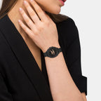 Kitt Women Quartz Black Dial Analog Silicone Watch 14504539