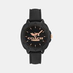Kitt Women Quartz Black Dial Analog Silicone Watch 14504539